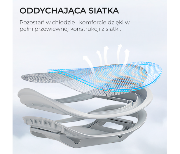 Sihoo DORO C300 PRO Mesh biały - 1542253 - zdjęcie 11
